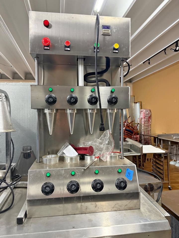 Commercial 4-Die Pizza Cone Forming Machine