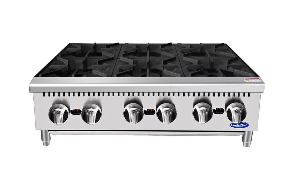 BRAND NEW ATOSA 6-BURNER GAS COUNTERTOP HOTPLATE – $964 | ACHP-6 | 150,000 BTU | 2 IN STOCK