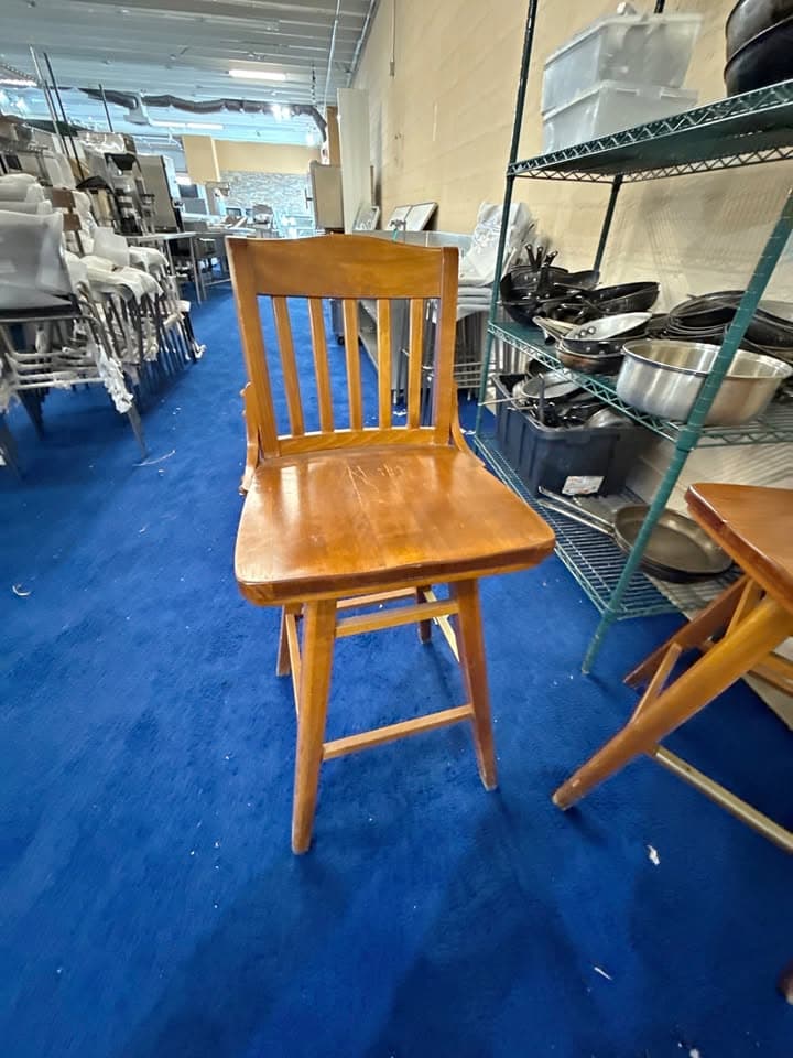 Solid Wood Bar Stools – 10 Available – $65 Each