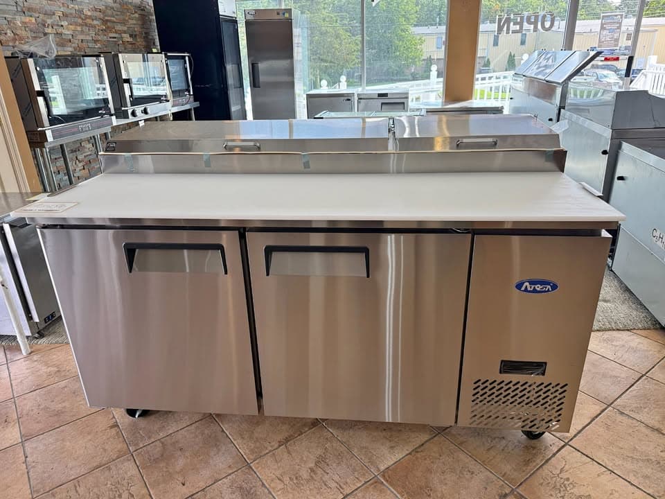 BRAND NEW SCRATCH AND DENT ATOSA 67" PIZZA PREP TABLE WITH WARRANTY