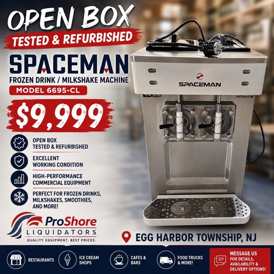 Spaceman 6695-CL Frozen Drink / Milkshake Machine — Refurbished commercial restaurant equipment for sale