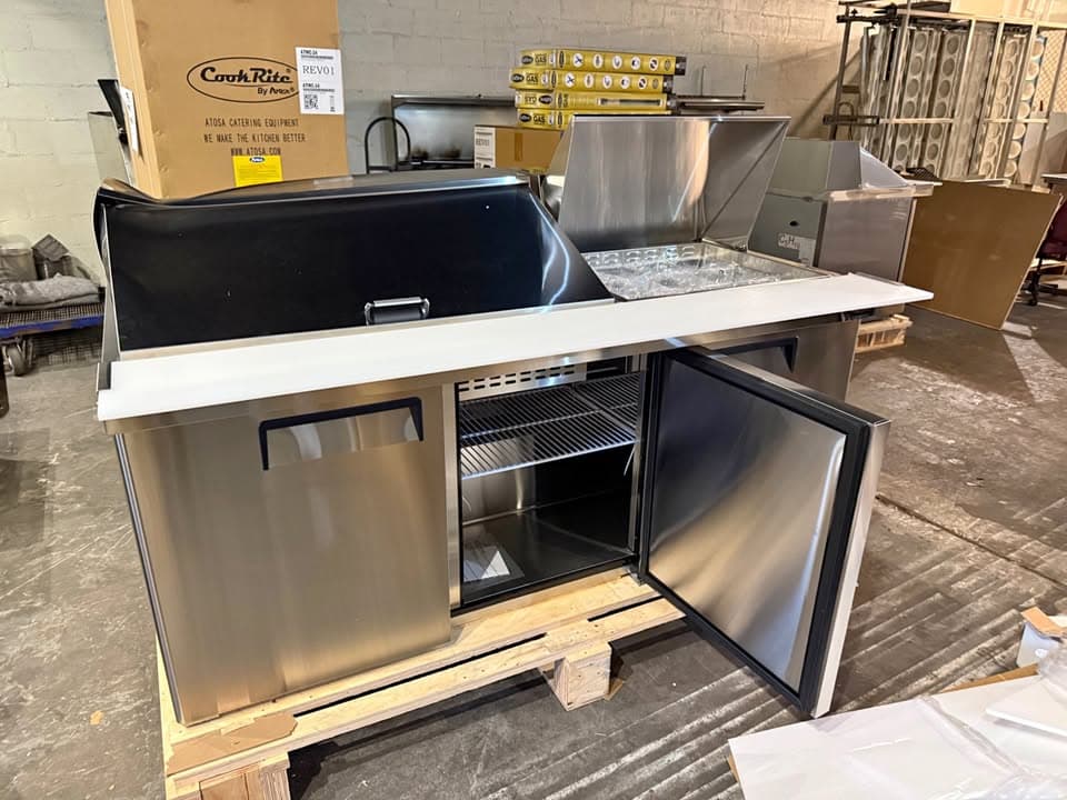 72" ATOSA MEGA TOP SANDWICH PREP REFRIGERATOR – SCRATCH & DENT – WARRANTY – $2,900