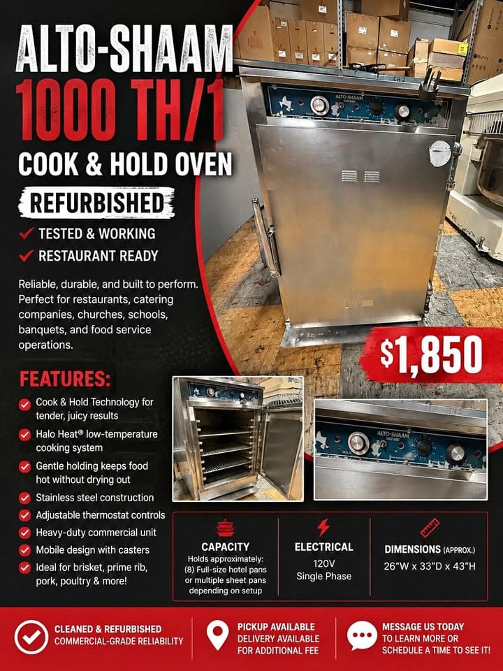 Alto-Shaam 1000-TH/1 Cook & Hold Oven – Refurbished