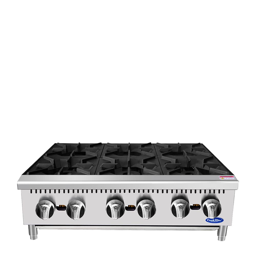CookRite ACHP-6 — 36″ Six (6) Burner Hot Plate