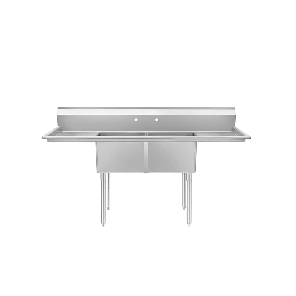 MixRite SS1818D21D18 – Two Compartment Sink