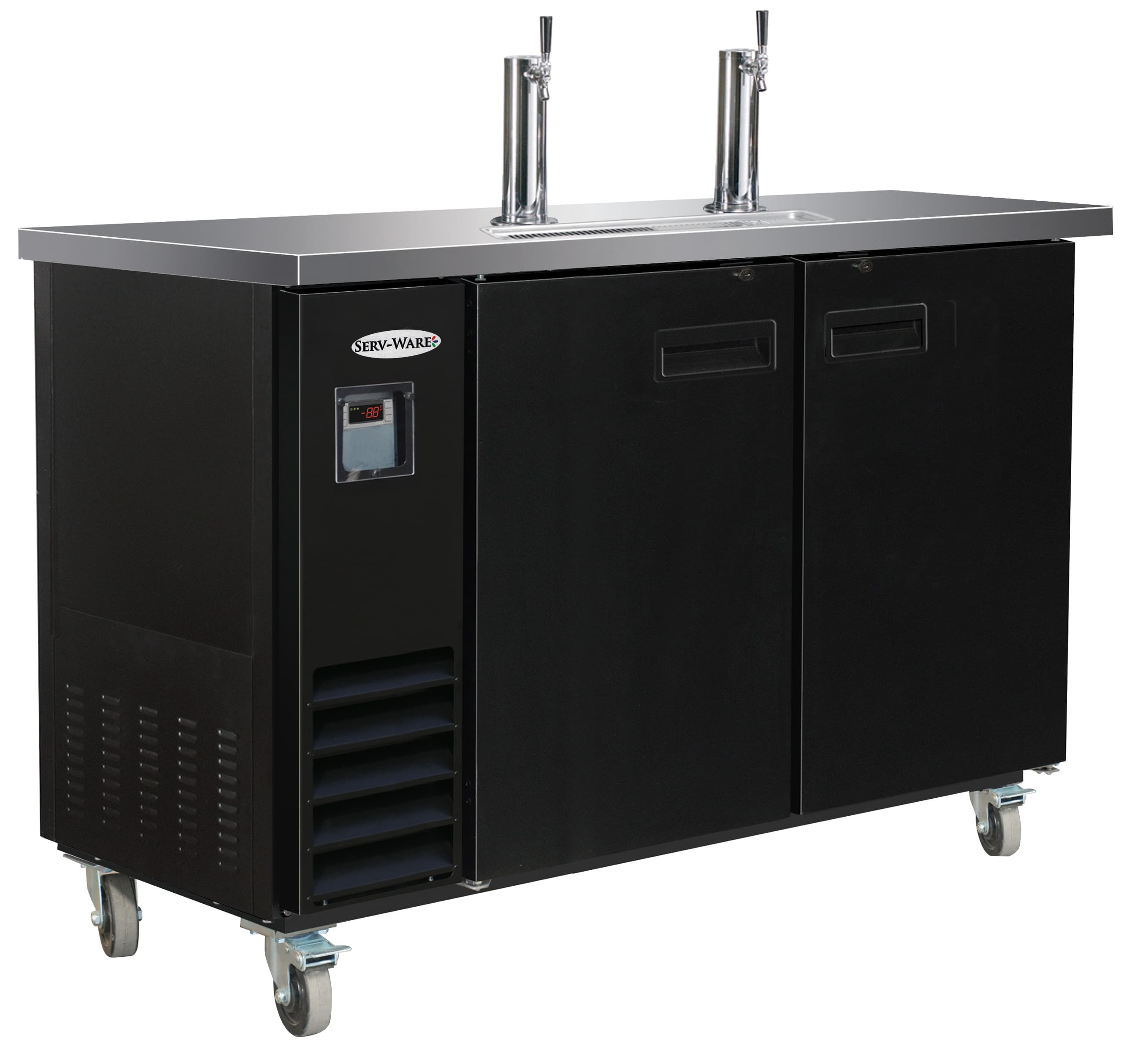 Serv-Ware DD49-2-HC - 49 in. Unit / 2 Tower