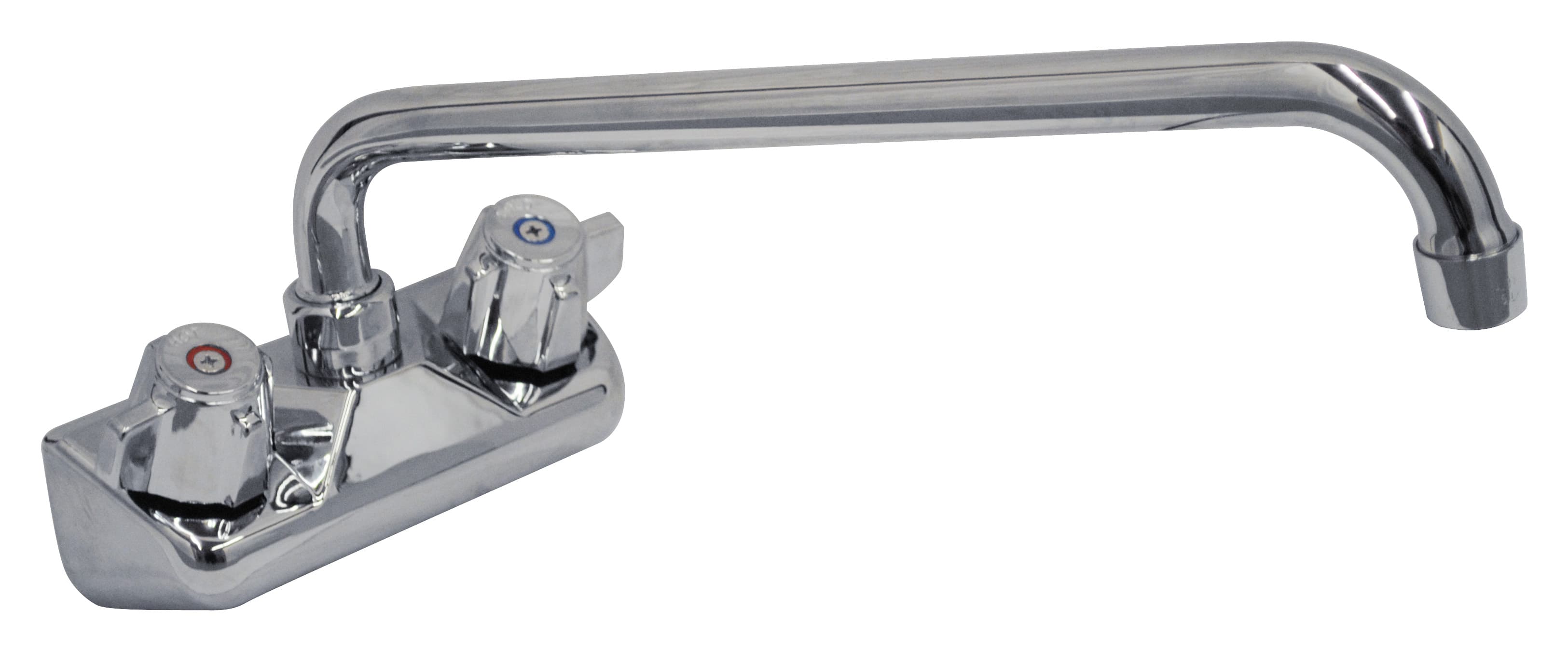 Serv-Ware DTF4-14-CWP - 4" Wall Mount Faucet with a 14" Spout