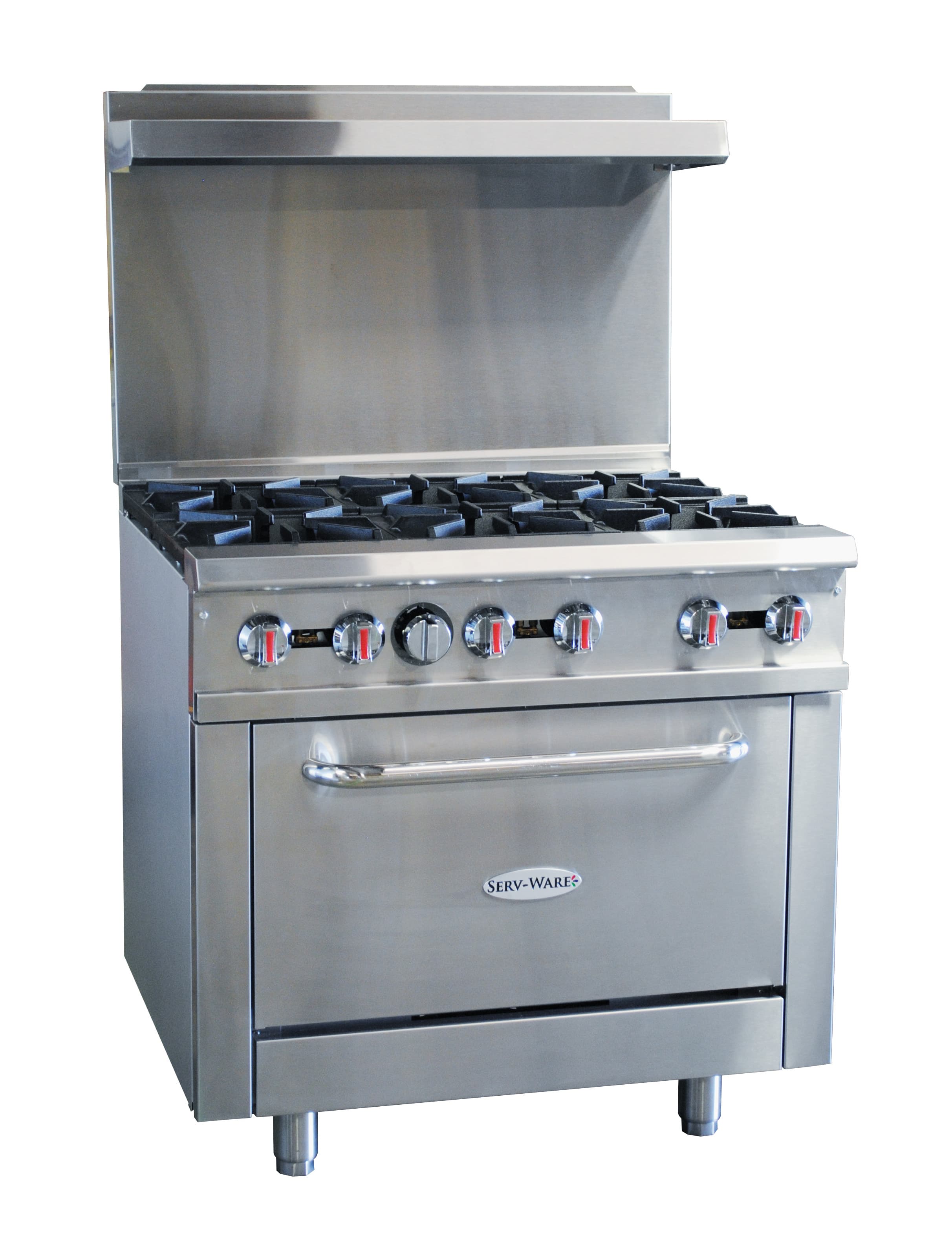 Serv-Ware SGR-6B - 6 Burner 36" Range