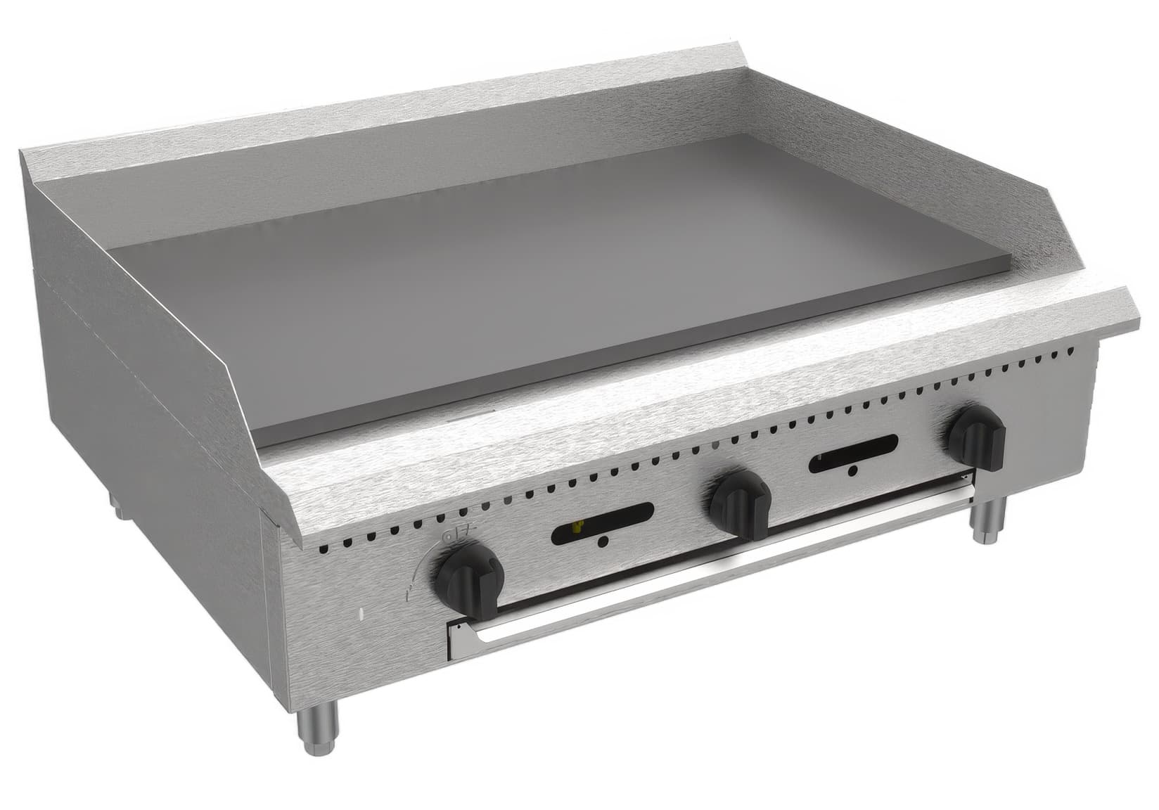 Serv-Ware SMGS-36-LP - 3 Burner Gas Manual Griddle for LP