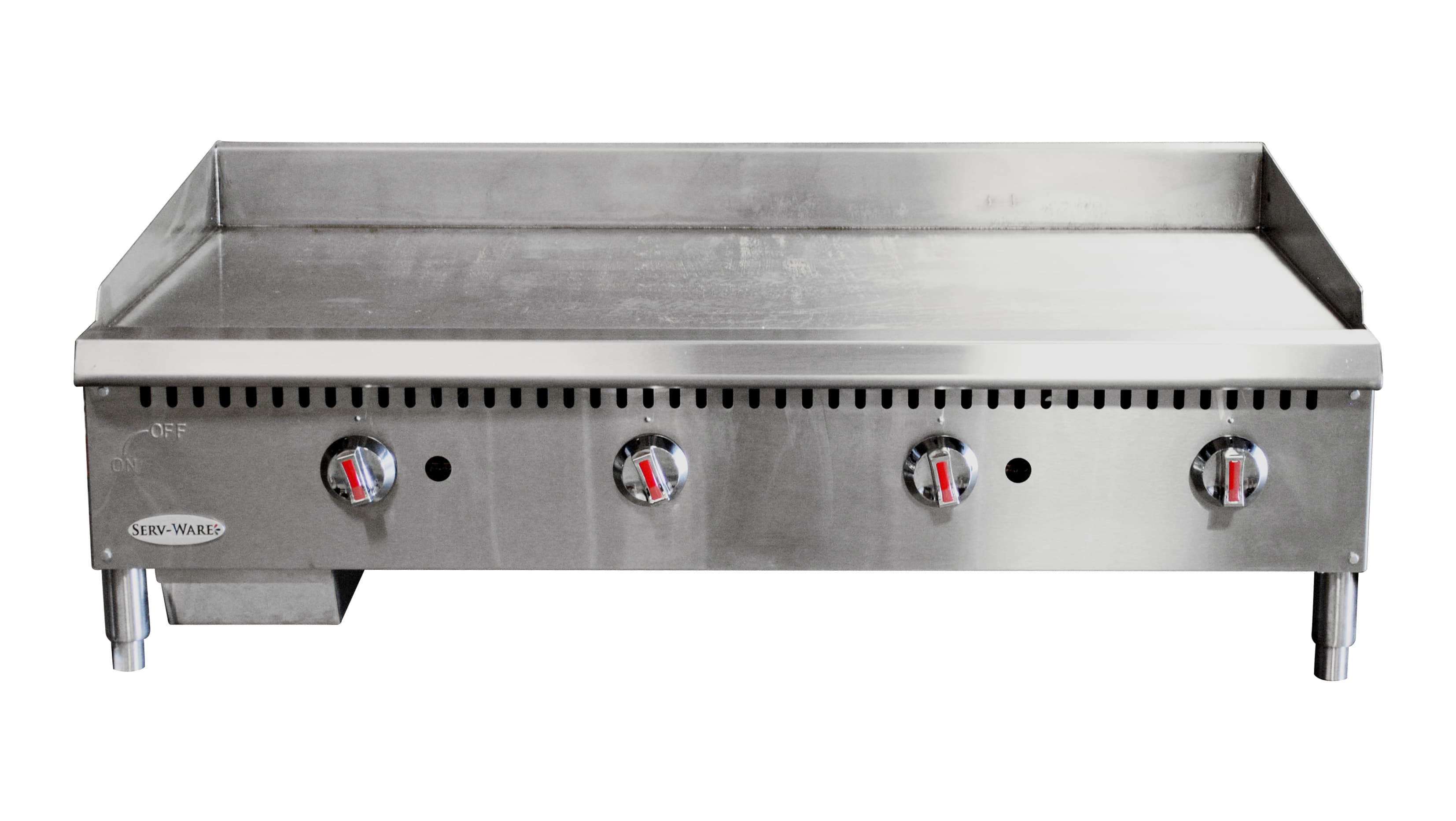 Serv-Ware SMGS-48 - 4 Burner Gas Manual Griddle