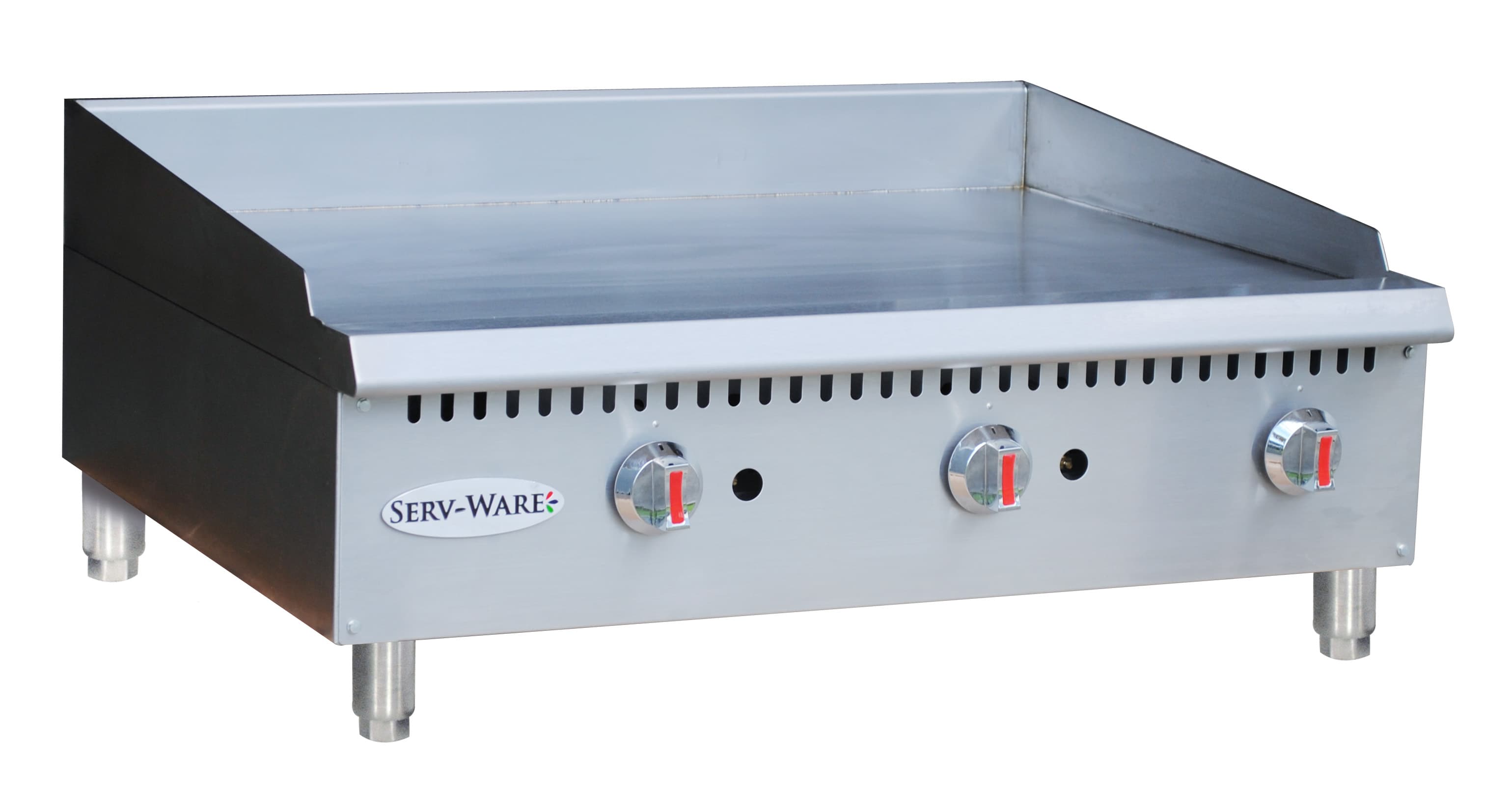 Serv-Ware STGS-36 - 3 Burner Gas Thermostatic Griddle
