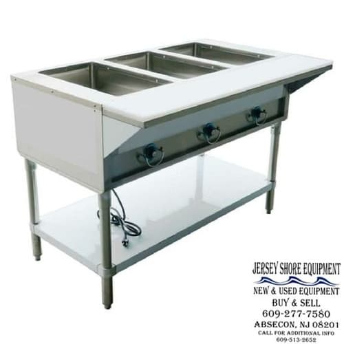Copper Beech CBEST-3-S — Three-Bay Electric Hot Food Well Steam Table — Used commercial restaurant equipment for sale