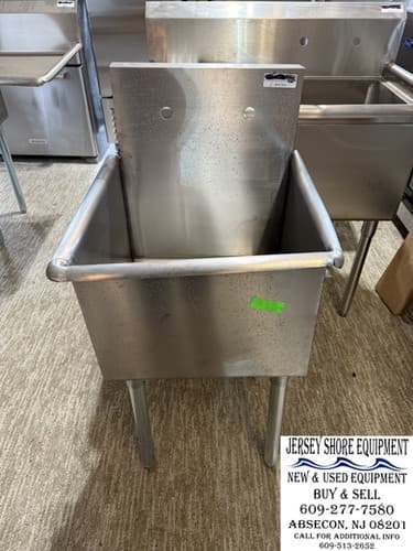 Pro Shore 1BSG-1818 — One-Compartment Budget Sink, 21"W x 21.5"D x 41"H — Used commercial restaurant equipment for sale