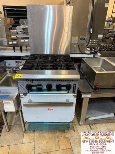 Venancio USA PRO24G-ST — 24" LP Range, 4 Open Burners and 1 Standard Oven — Used commercial restaurant equipment for sale