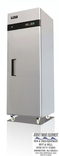 Migali C-1F-LHH-HC — Upright Stainless One-Door Freezer, 23 Cu Ft — Used commercial restaurant equipment for sale
