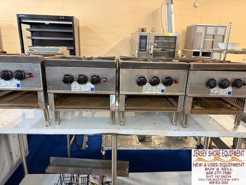L&J OWST-018-3-NG — Single Burner Natural Gas Stock Pot Range with 3 Controls — Used commercial restaurant equipment for sale